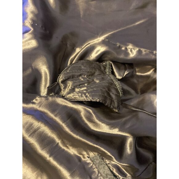 Pamela McCoy Womens Snake Print Leather Jacket With Zipper Pockets - Size L - Picture 6 of 14